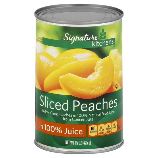 Signature Select Sliced Peaches in 100% Juice