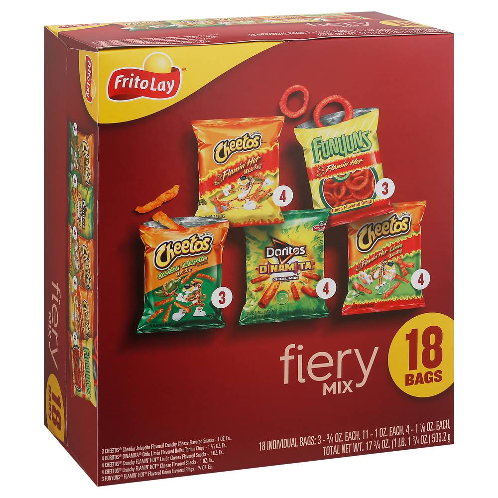 Frito-Lay Fiery Mix, Assorted (1.11 lbs, 18 ct)