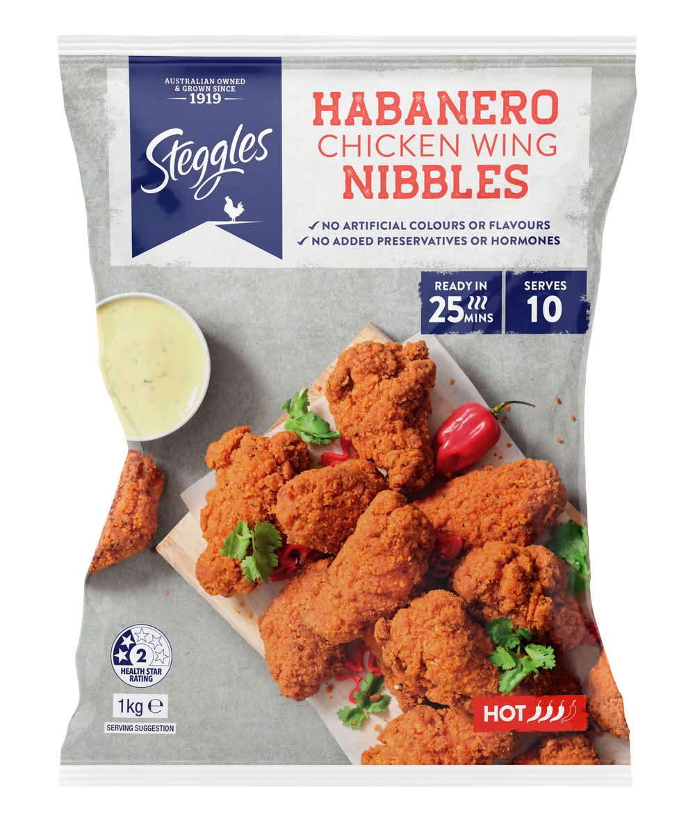 Steggles Habanero Chicken Wing Nibbles 