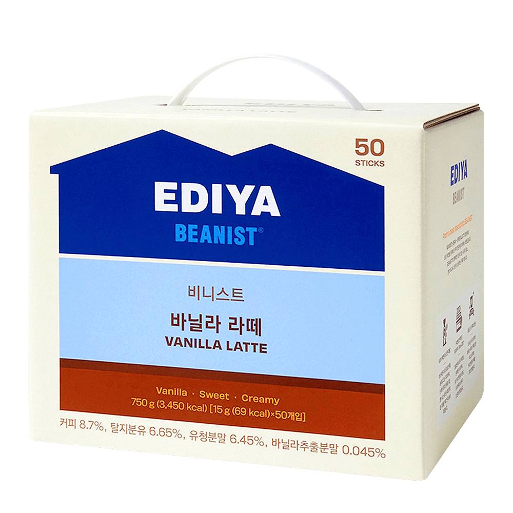 EDIYA COFFEE Beanist Creamy, Vanilla Latte (26.46 oz)