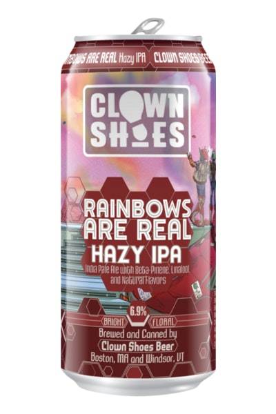 Clown Shoes Rainbows Are Real Domestic Hazy Ipa Beer (4 ct, 16 fl oz)