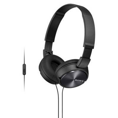 Sony Mdr-Zx310ap Zx Series Wired On-Ear Headphones With Mic, Black