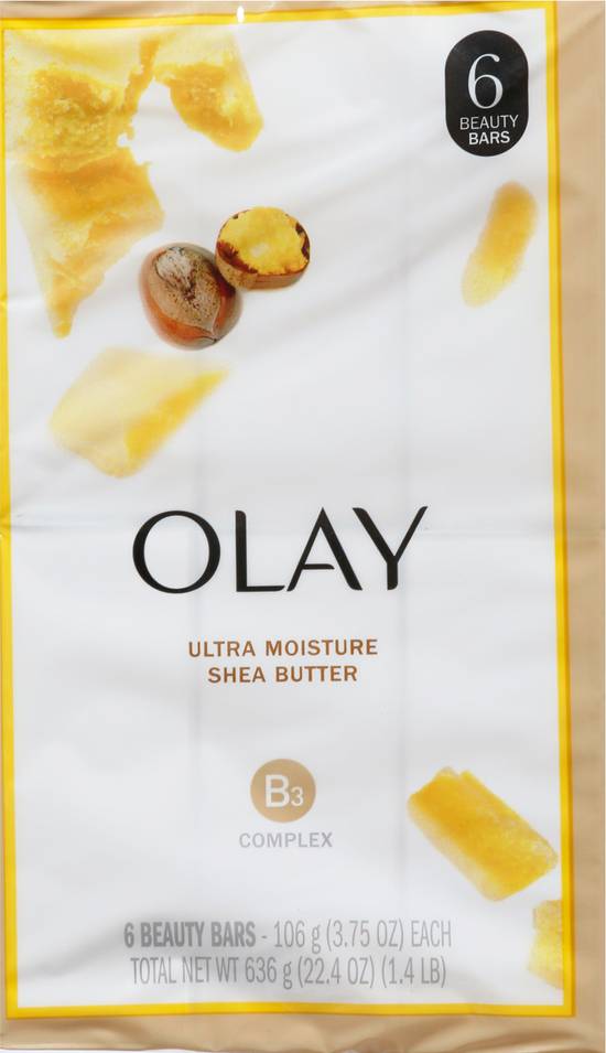 Olay Ultra Moisture Shea Butter Beauty Bar With Vitamin B3 Complex