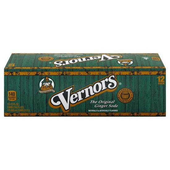 Vernors Original Ginger Soda (12 ct, 12 fl oz)