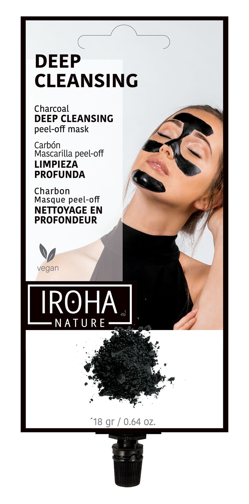 Mascarilla peel off limpieza profunda detox · Ihora Nature (18 g)