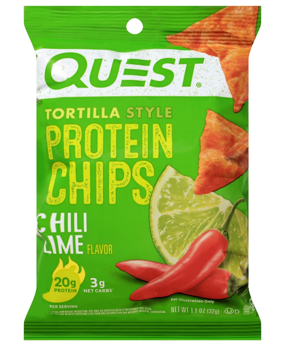 Quest Chili Lime Flavor Tortilla Style Protein Chips (1.1 oz)