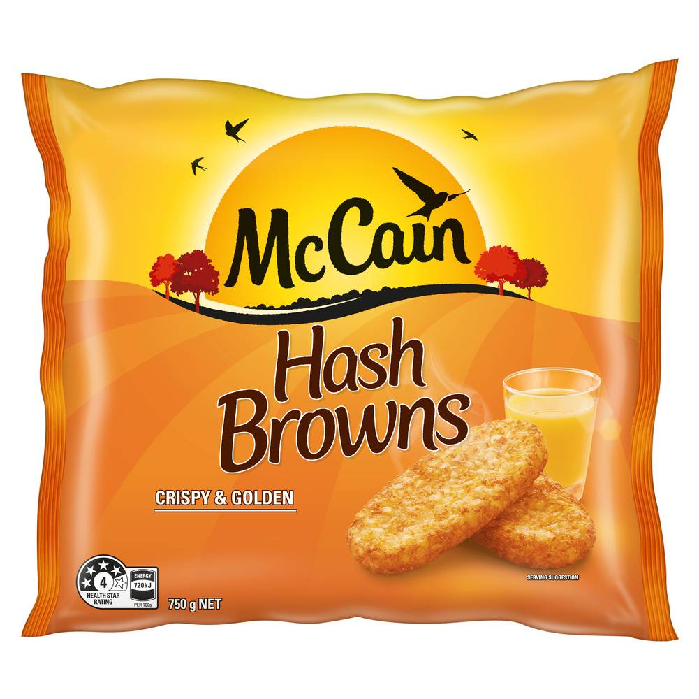 McCain Crispy & Golden Shredded Hash Browns (750g)