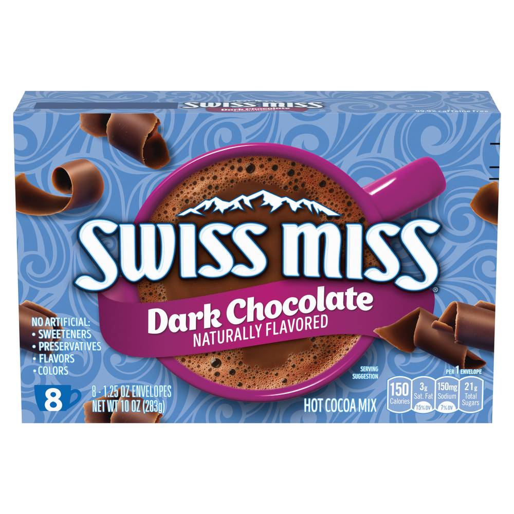 Swiss Miss Hot Cocoa Mix Dark Chocolate (10 oz, 8 ct)