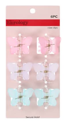 Style Hairology Claw Clips 6-Pack