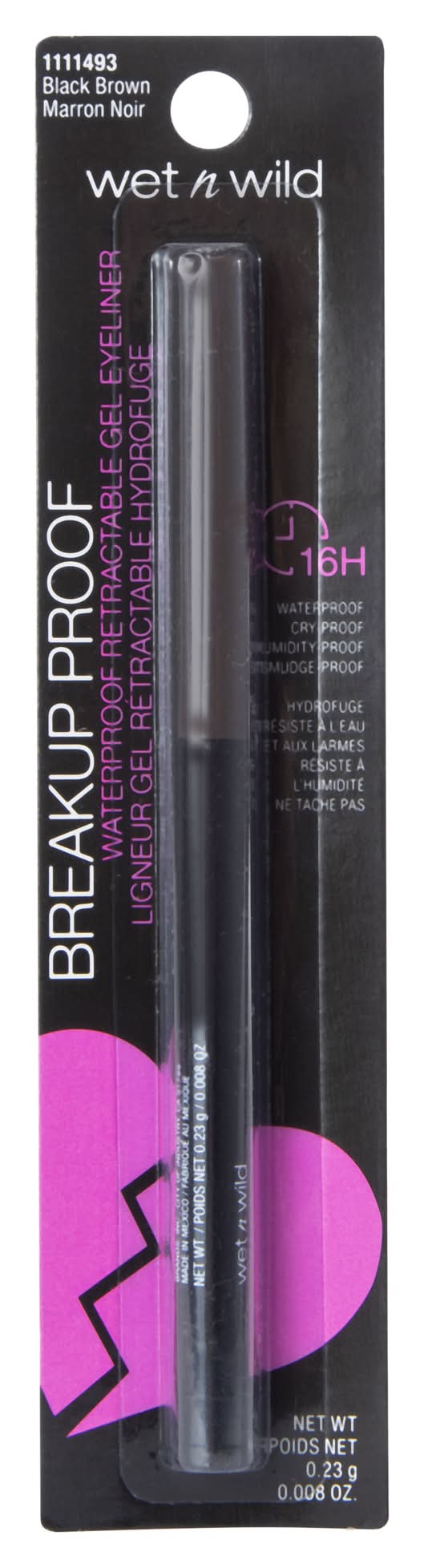 Wet N' Wild® Mega Last Breakup-Proof Retractable Eyeliner - Brown Brown-Black