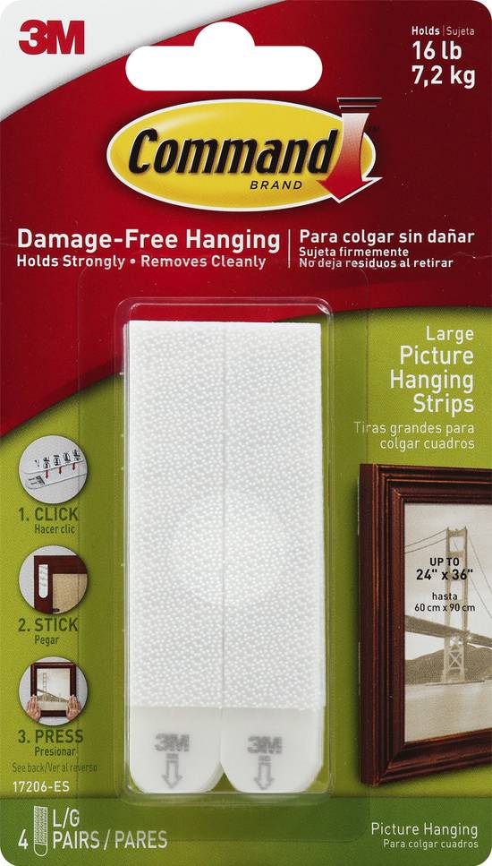 Command Large Picture Hanging Strips (4 ct)