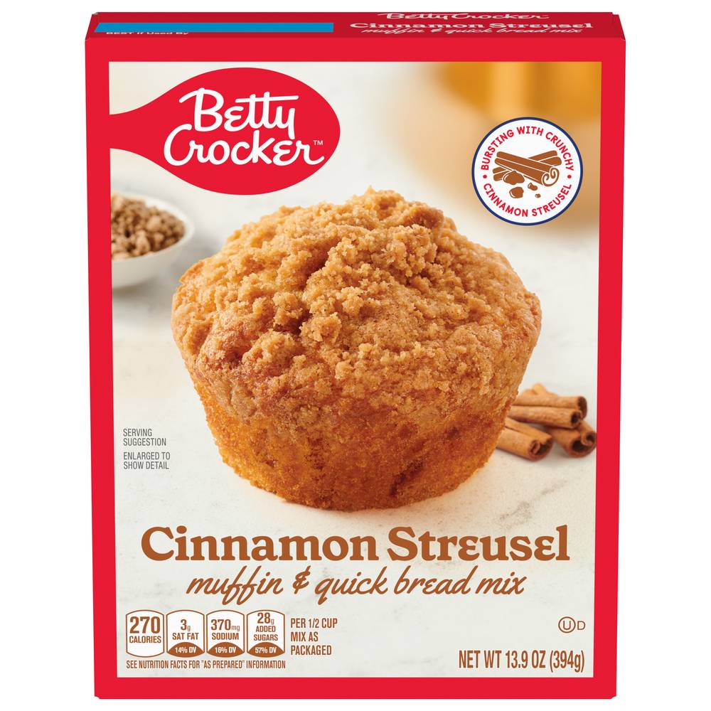 Betty Crocker Cinnamon Streusel Muffin and Quick Bread Mix (13.9 oz)