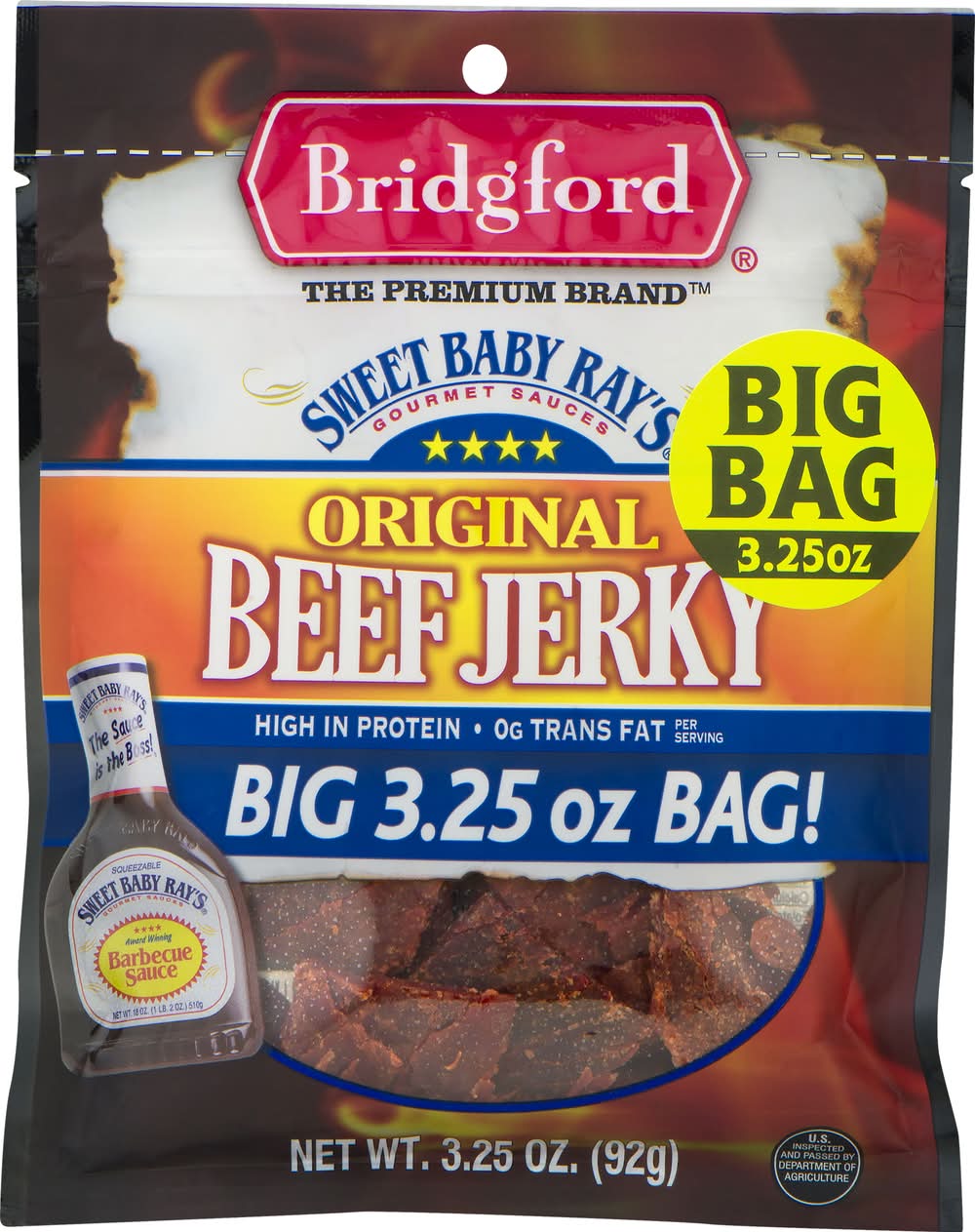 Bridgford Sweet Baby Ray's Original Beef Jerky (3.25 oz)