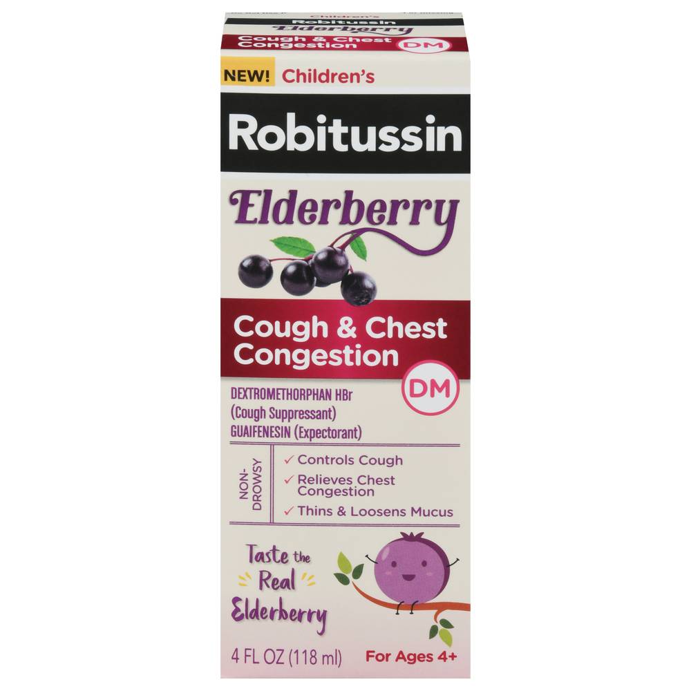 Robitussin Children's Cough Medicine Elderberry (4 fl oz)