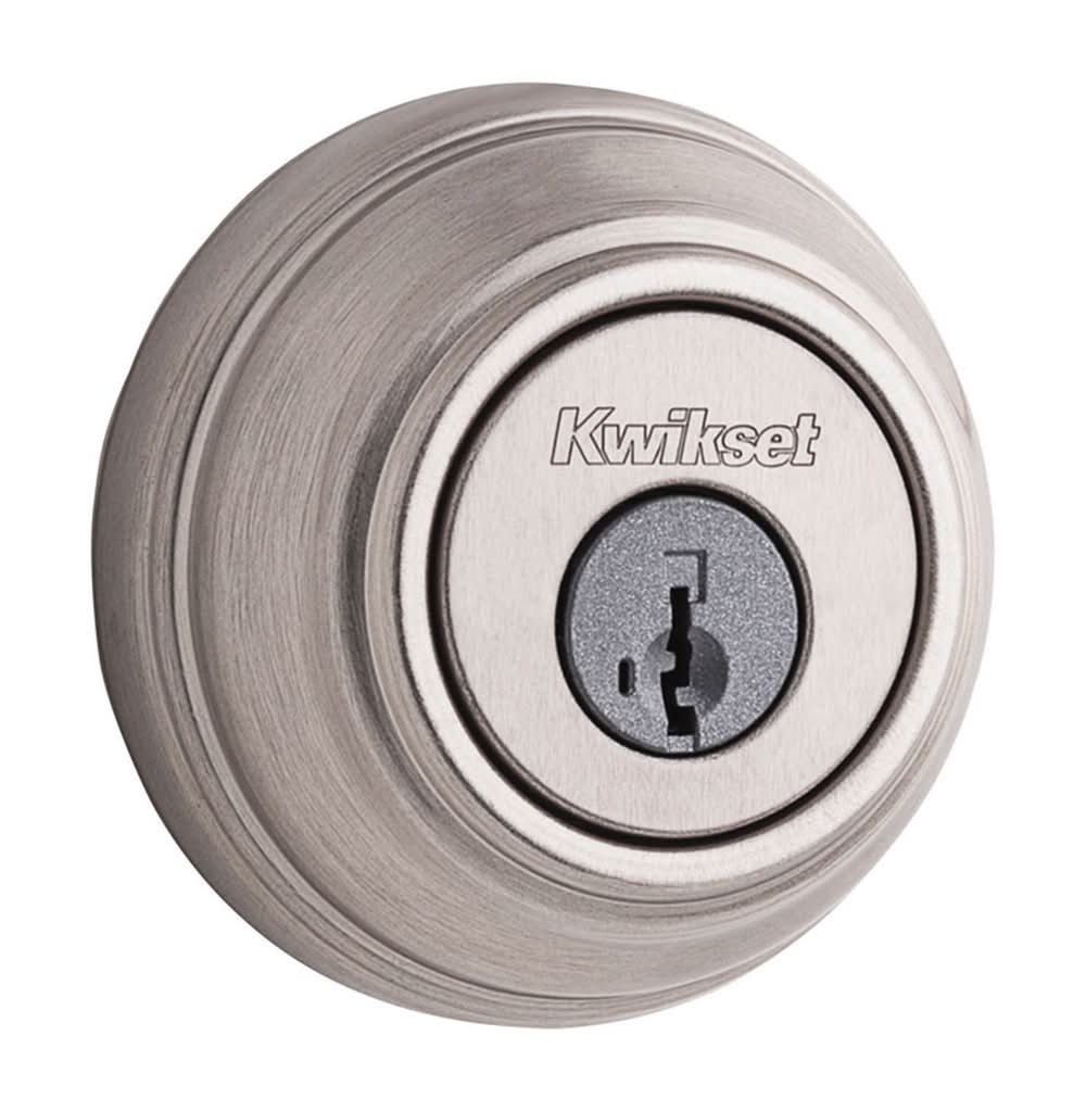 Kwikset Smartkey Satin Nickel Metal Deadbolt