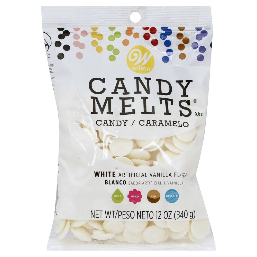 Wilton Candy Melts White Vanilla Flavor (12 oz)