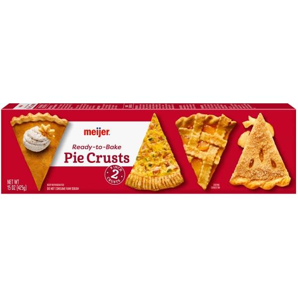 Meijer Ready-To-Bake Pie Crusts, 2 Count (15 oz)