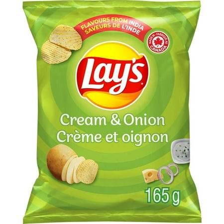 Lay's Cream & Onion Potato Chips (165 g)