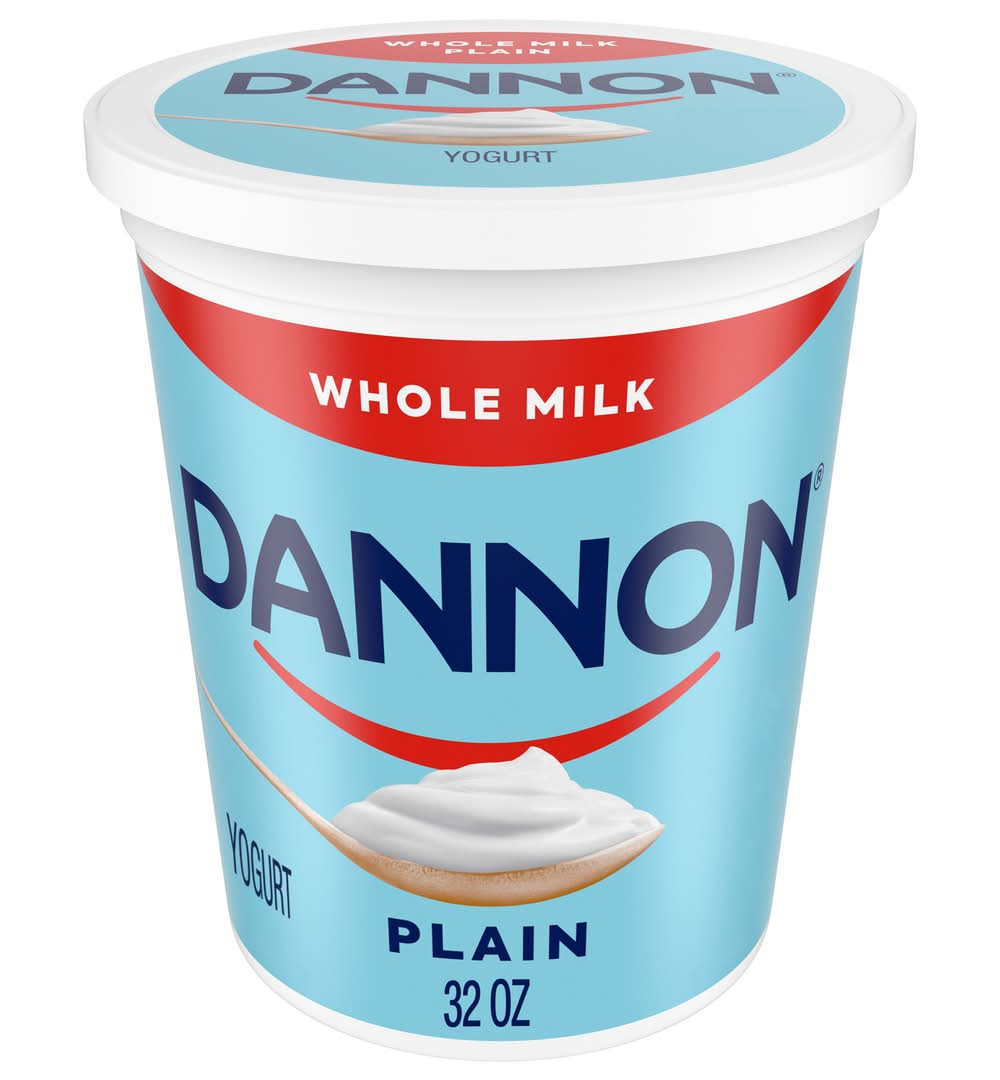Dannon Whole Milk Yogurt, Plain (32 oz)