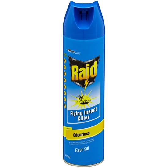 Raid Pest Odourless Flying Insect Spray Killer 350g