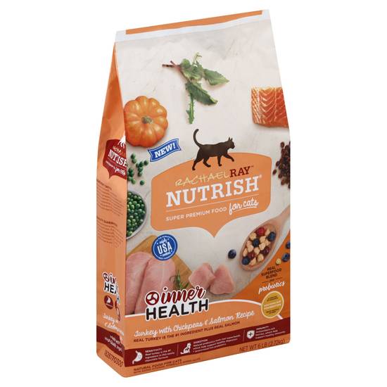 Rachael Ray Nutrish Turkey With Chickpeas & Salmon Dry Cat Food (6 lb)