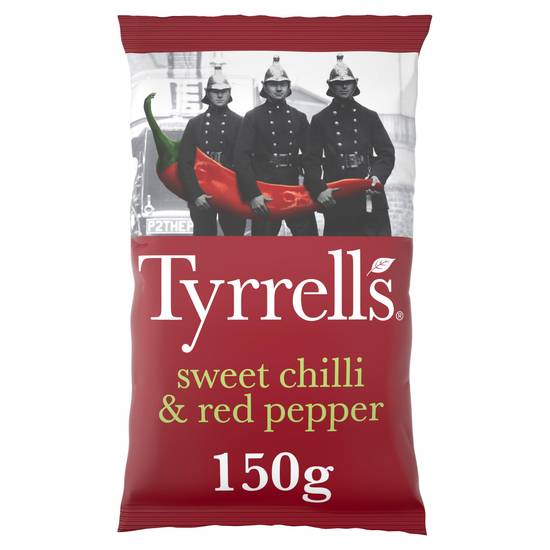 SAVE £1.00 Tyrrells Sweet Chilli & Red Pepper Sharing Crisps 150g