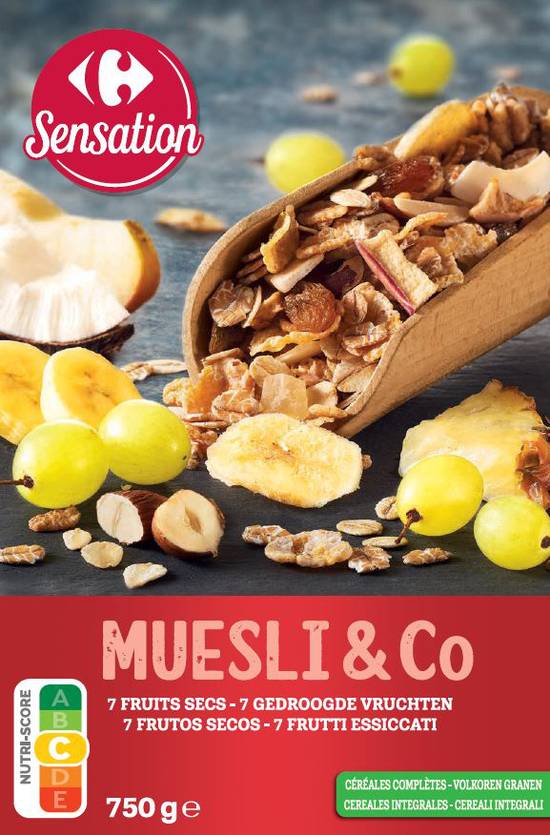 Carrefour Sensation - Céréales muesli 7 fruits secs
