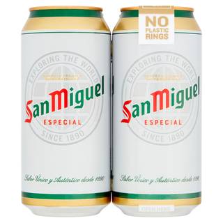 San Miguel Premium Lager Beer Cans 4 x 440ml