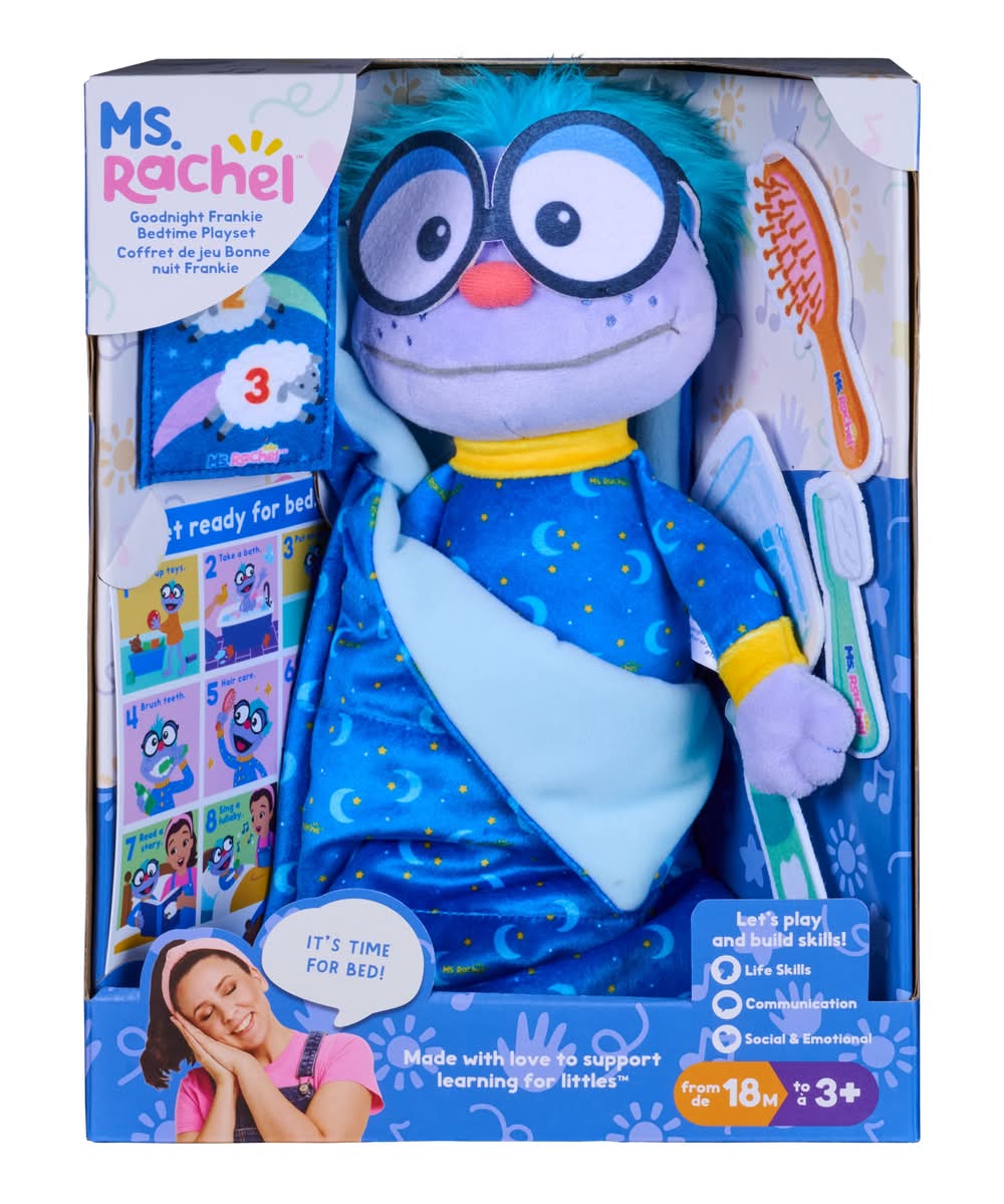 Ms. Rachel Goodnight Frankie Bedtime Playset