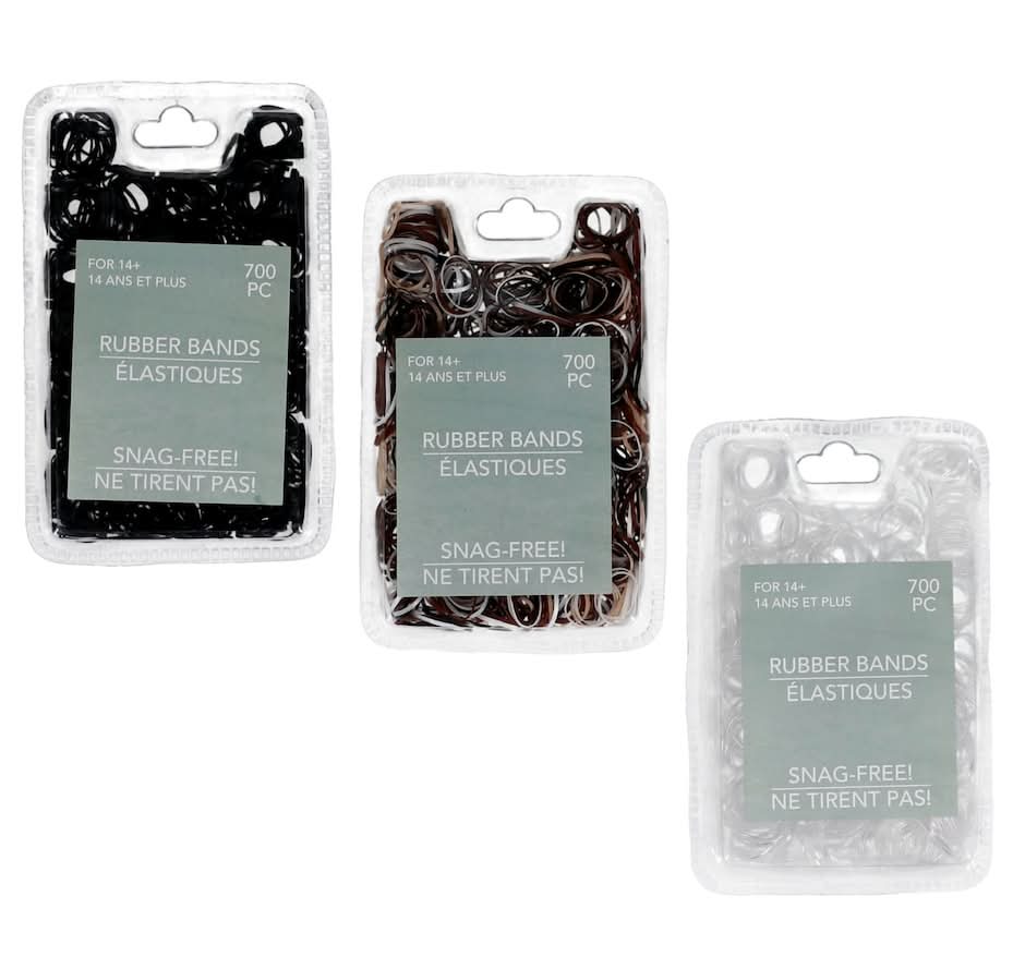 Snag Free Hair Rubber Bands 14+ Years (700 ct)