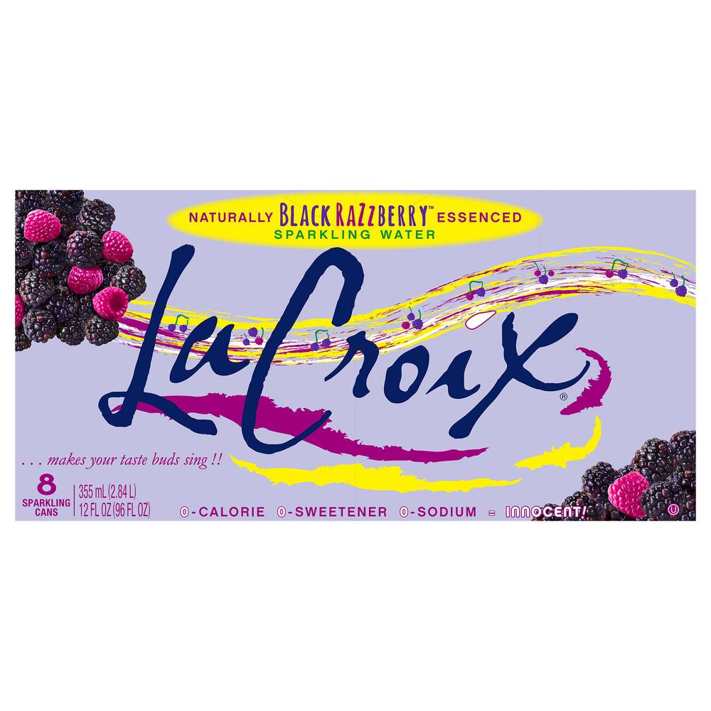 Lacroix Black Razzberry Sparkling Water (8 ct, 12 fl oz)