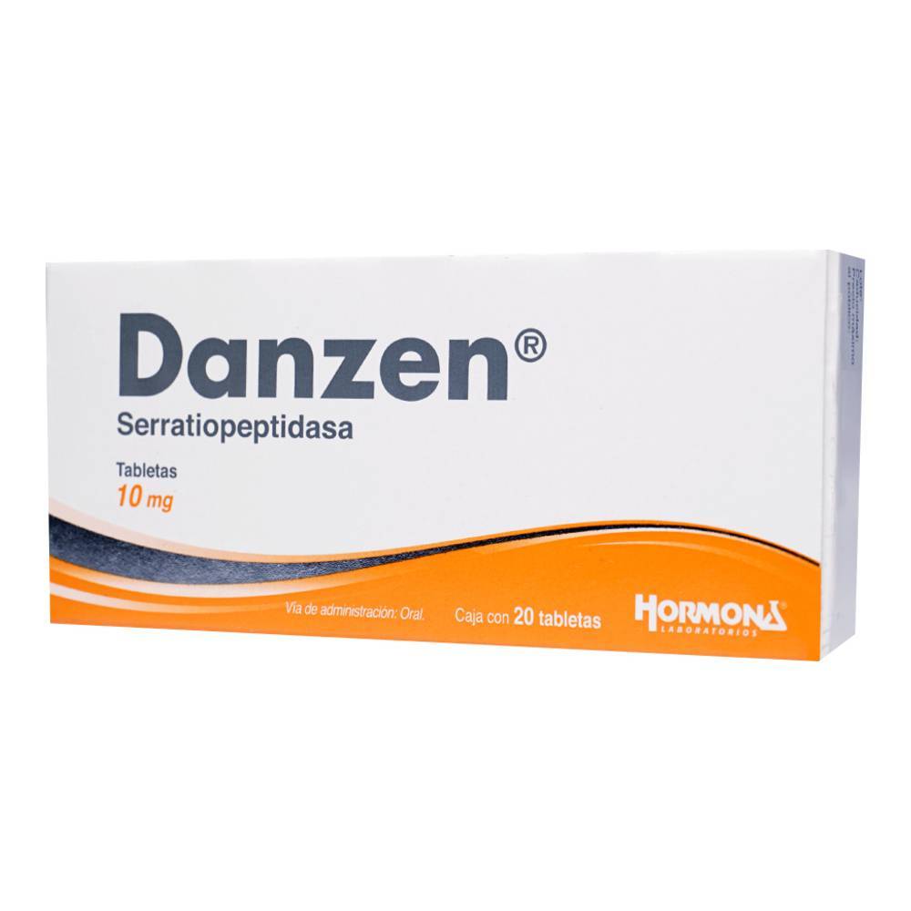 Laboratorios hormona danzen serratiopeptidasa tabletas 10 mg (20 piezas)