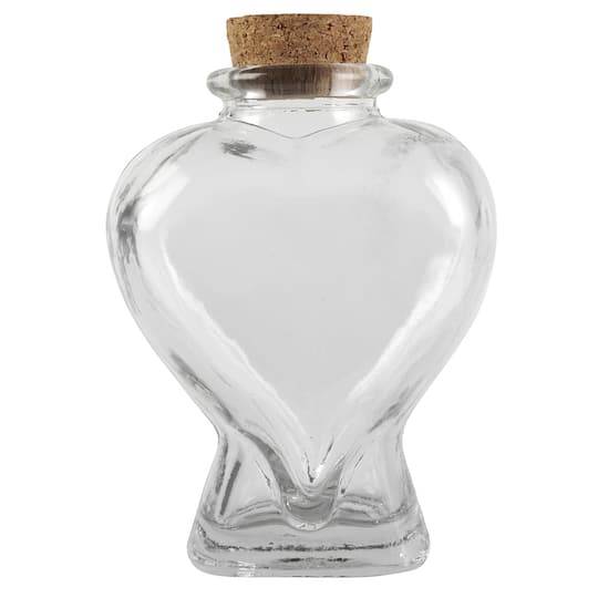 Ashland Heart Shaped Glass Bottle