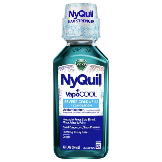 Vicks Nyquil Menthol Severe Cold & Flu Medicine