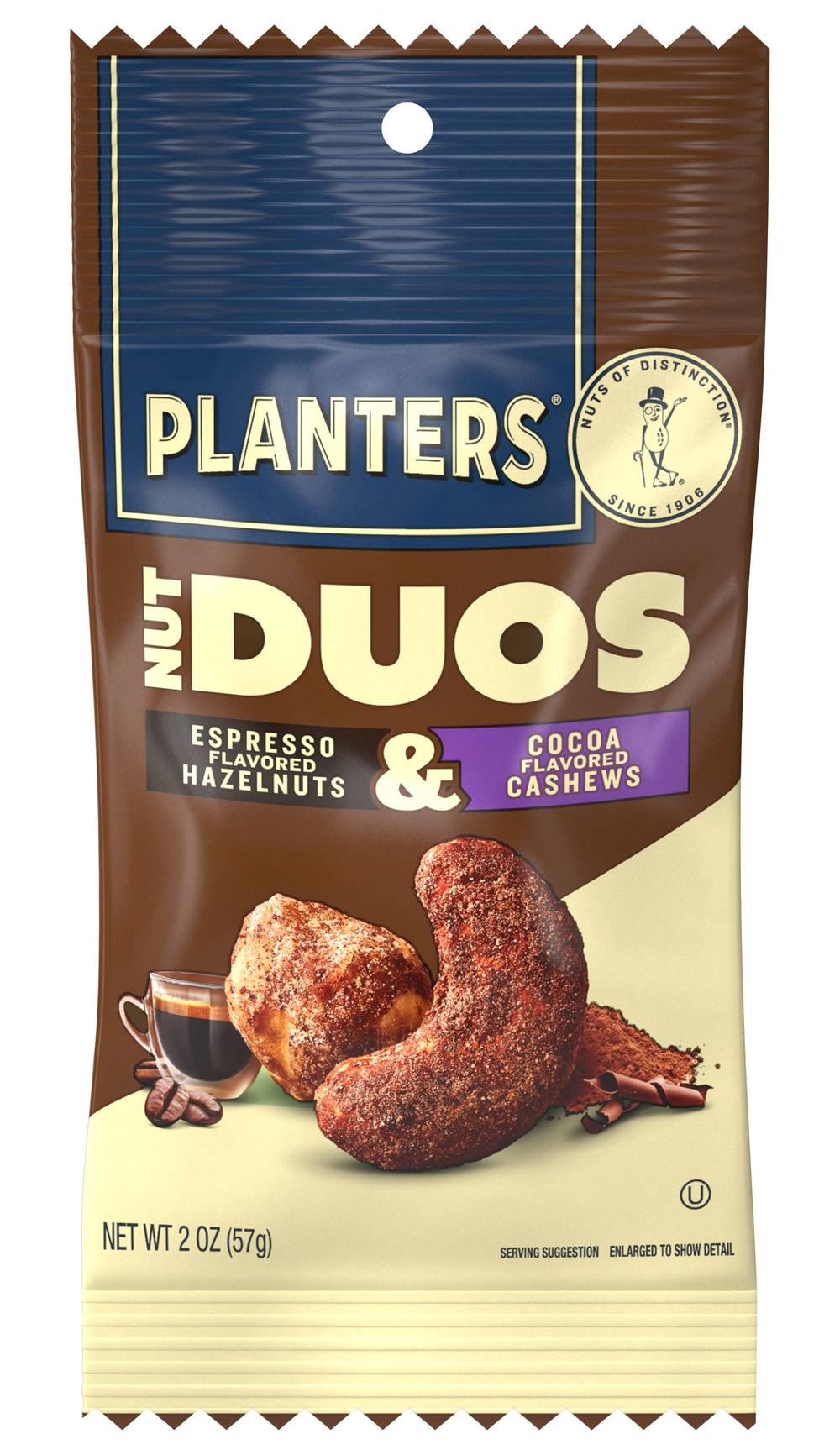 Planters Nut Duos Cocoa Cashews & Espresso Hazelnuts (6 x 1.25 lbs)