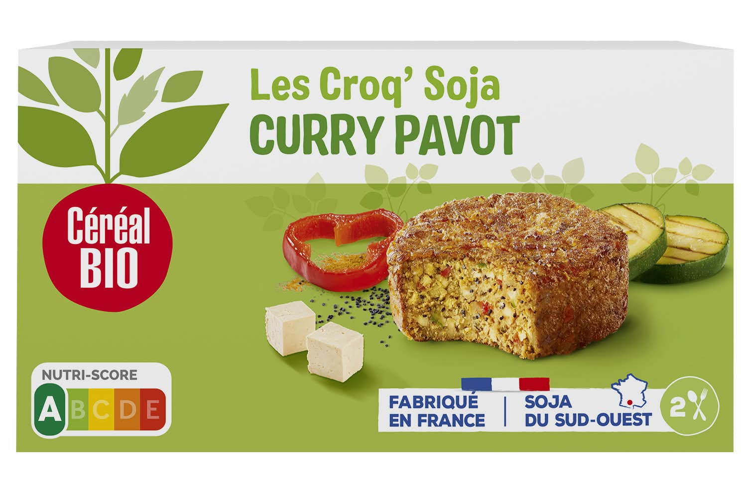 Céréal Bio - Galette croq'soja curry et pavot (200g)