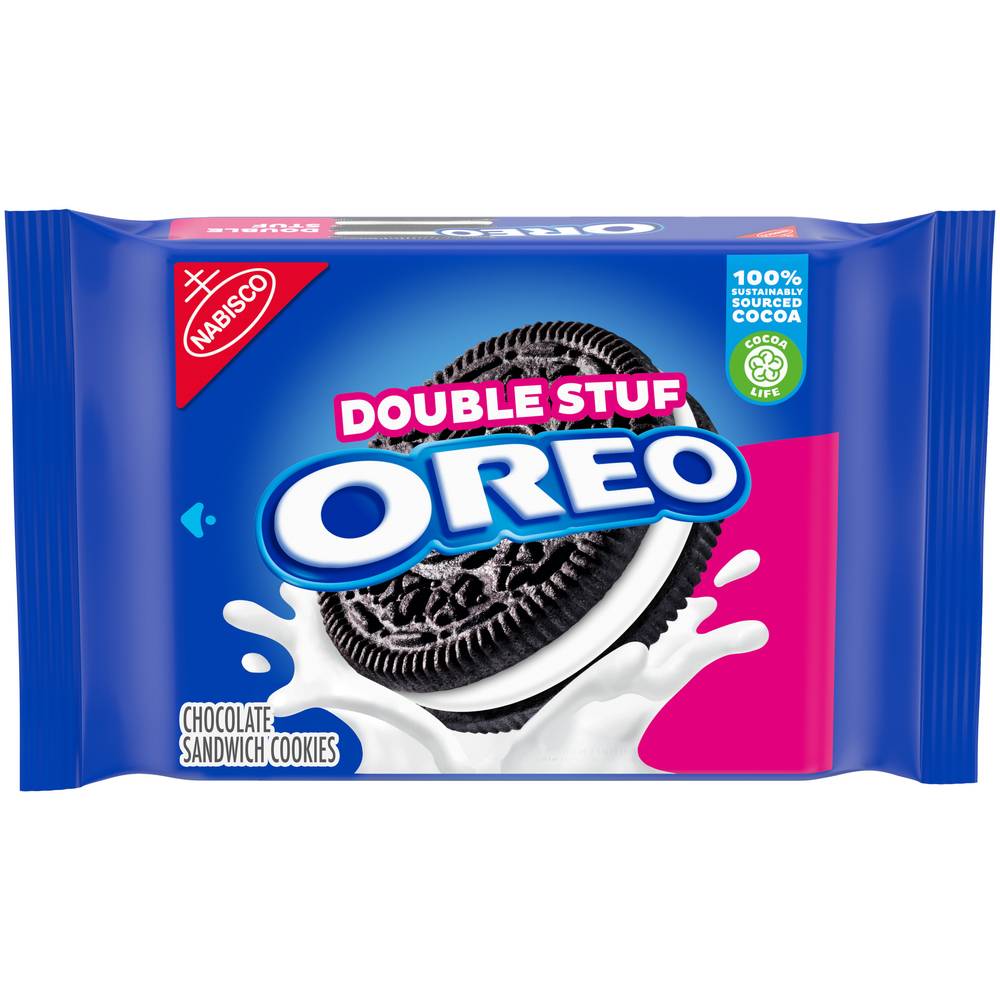 Oreo Double Stuf Sandwich Cookies, Chocolate (15.35 oz)