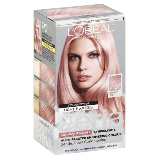 L'oréal P2 Smokey Pink Feria Pastels Hair Color (1 set)