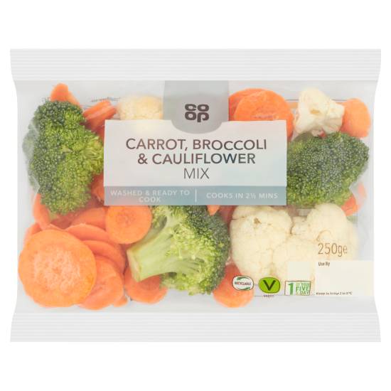 Co-Op Carrot, Broccoli & Cauliflower Mix (250g)