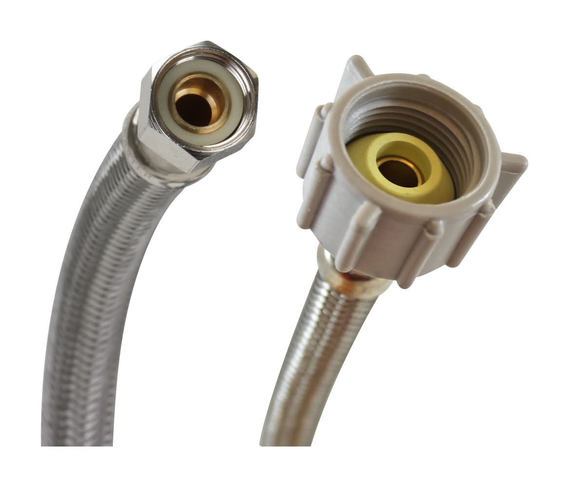 Fluidmaster 3/8 In. Compression X 7/8 In. D Ballcock 20 In. Braided Stainless Steel Supply Line