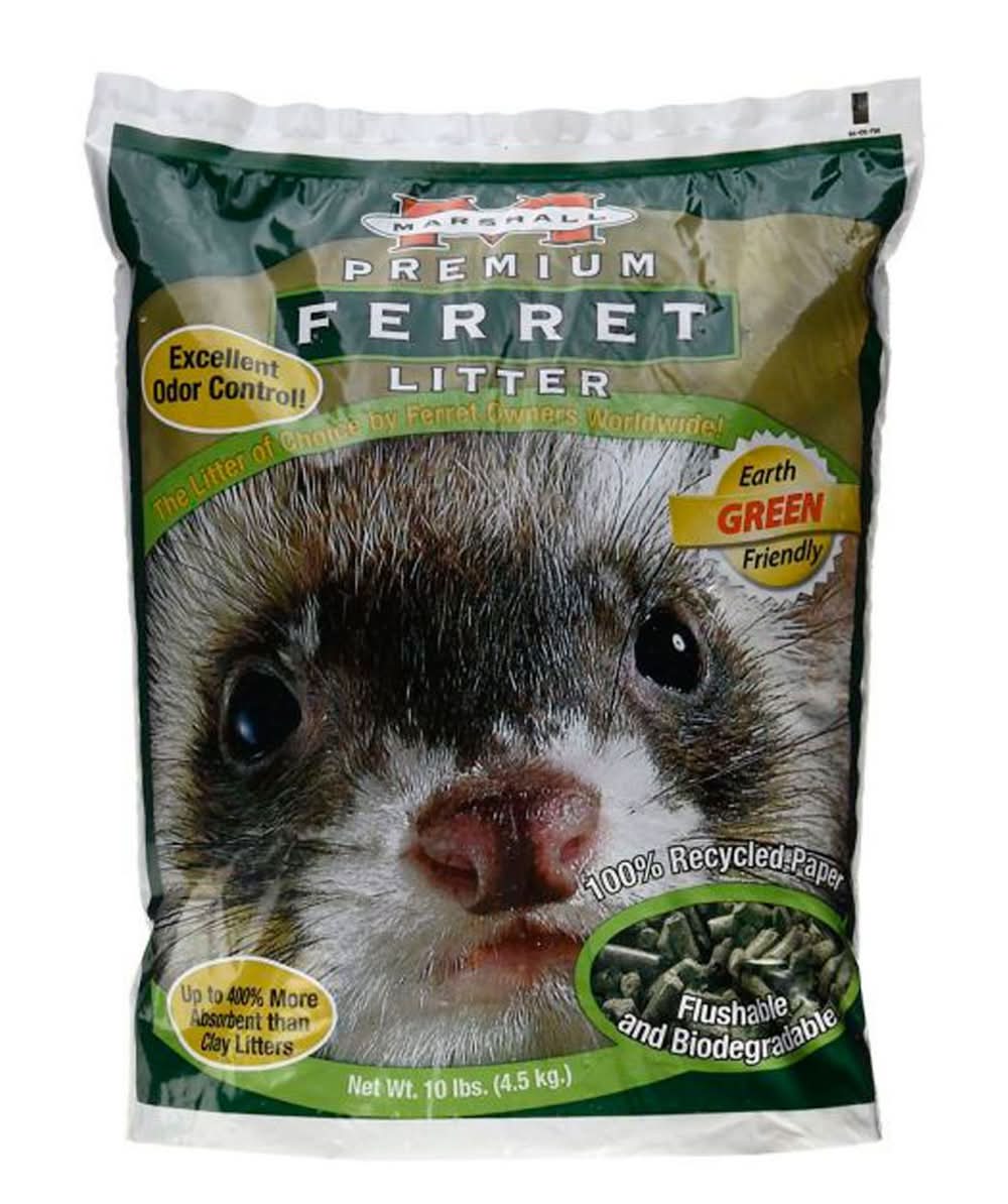 Marshall Pet · Sustrato tipo pellet para hurón (4,5 kg)