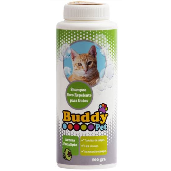 Shampoo seco repelente de pulgas para gatos 100g