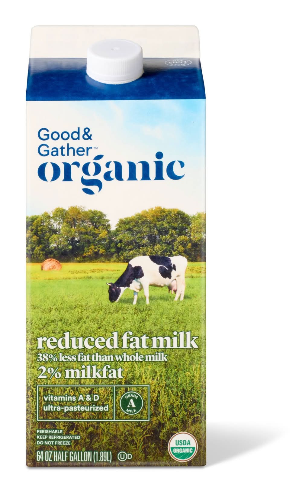 Good & Gather Organic 2% Reduced Fat Milk (64 fl oz)