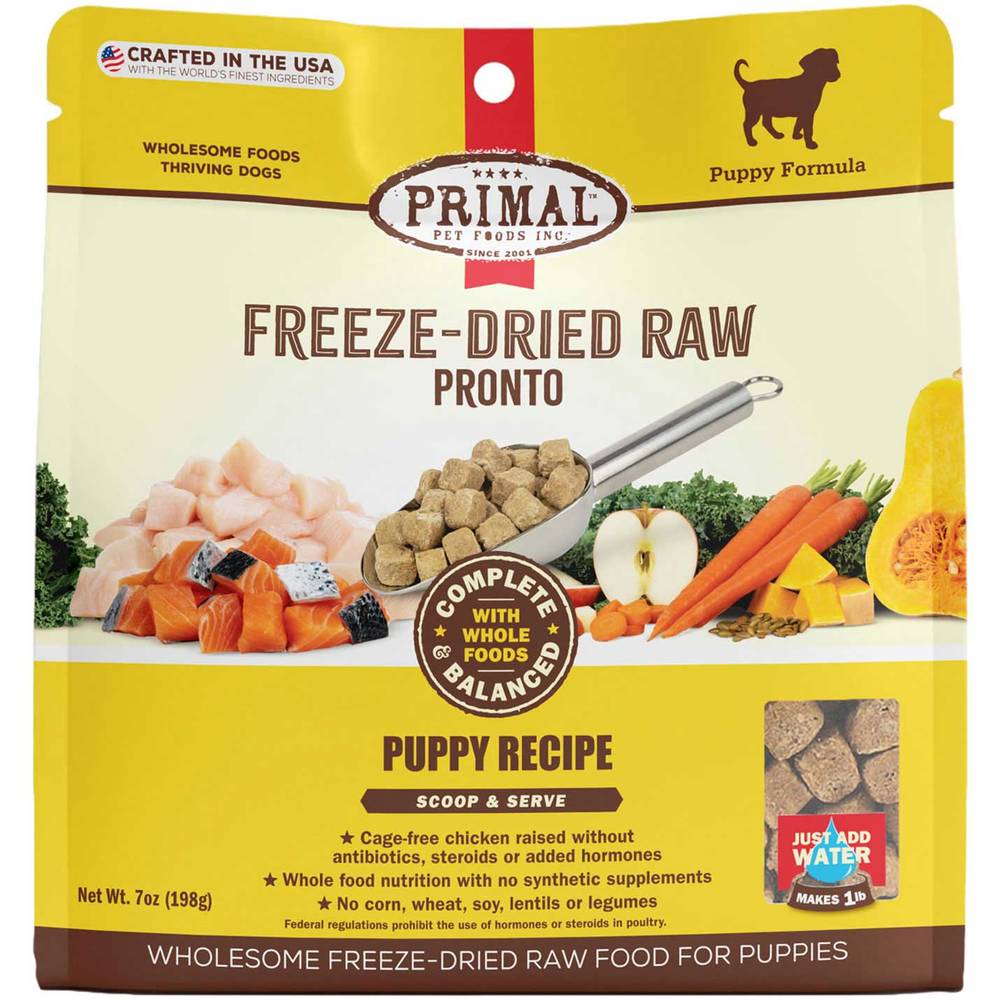 Primal Pet Foods Puppy Chicken & Salmon Freeze-Dried Raw Pronto, 16 Ounces