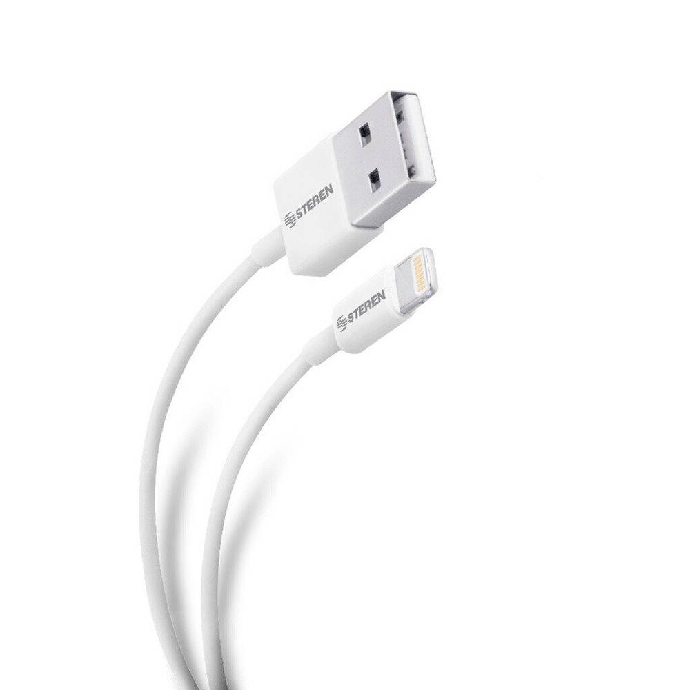 Steren cable usb a lightning de 1m (1 pieza)