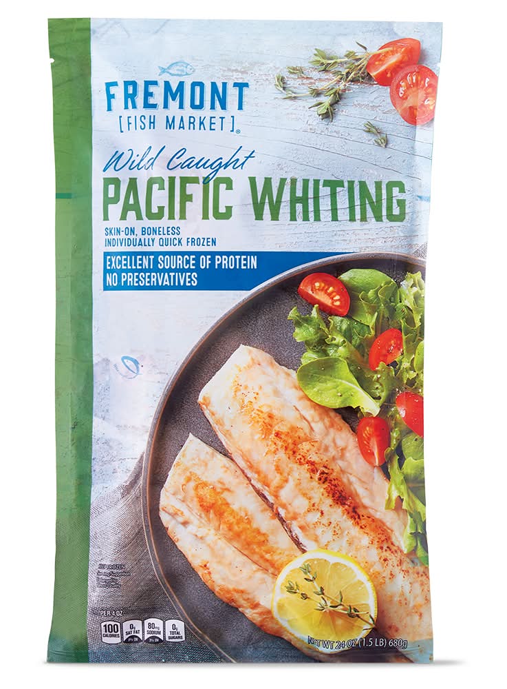 Fremont Fish Market Wild Caught Pacific Whiting Fish Fillets (24 oz)