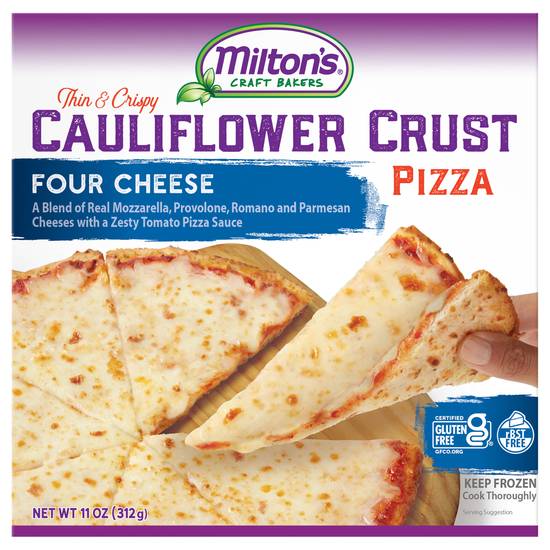 Milton's Thin & Crispy Cauliflower Crust Four Cheese Pizza