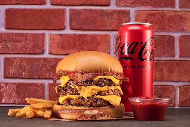 🍔 🇫🇷 🥓 Menu Triple Bacon Cheeseburger