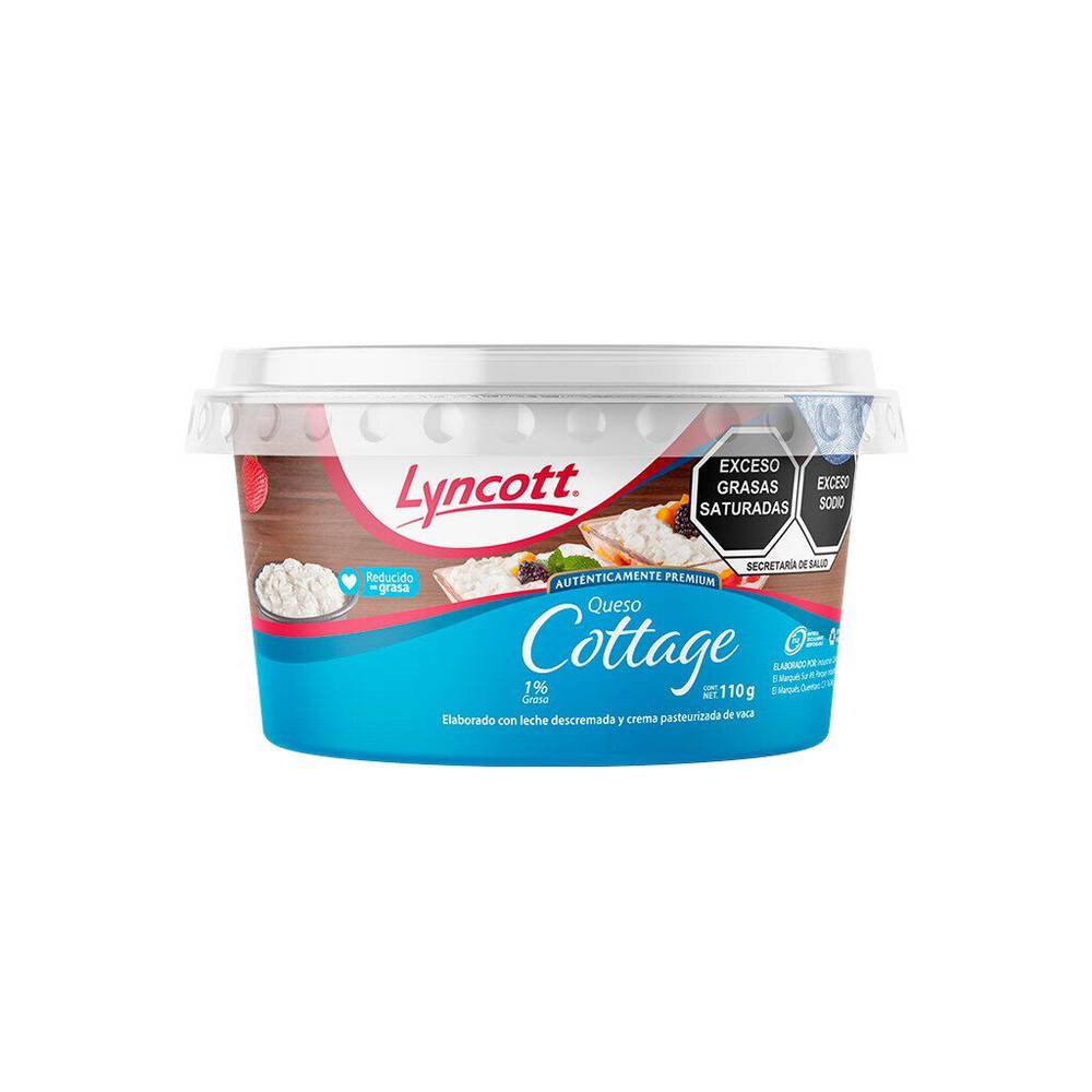 Lyncott queso cottage reducido en grasa (110 g)