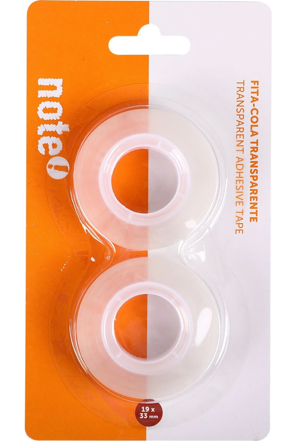 Fita Cola Transparente 19 x 33m 2 unidades Note!